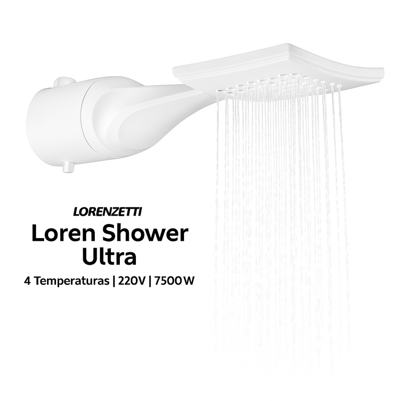 Chuveiro Eletrônico Loren Shower 7500W 220V Lorenzetti